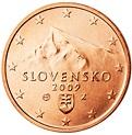 2 cents (other side, country Slovakia) 0.02