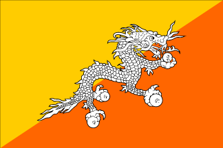 Nationalflagge, Bhutan
