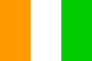Nationalflagge, Cote d`voire (Elfenbeinküste)