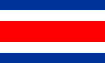 Nationalflagge, Costa Rica