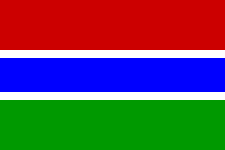 Nationalflagge, Gambia