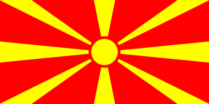 Nationalflagge, Mazedonien