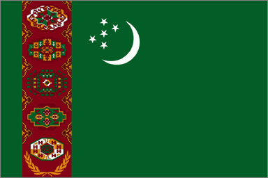 Nationalflagge, Turkmenistan